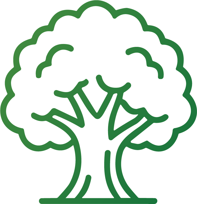 community trust icon showing large tree